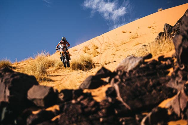 W2RC - RALLYE DU MAROC 2026 18 HERRERA RIED Benjamin (chi), Xraids Experience, KTM 450 Rally Factory Replica, FIM W2RC, Rally 2, action during the Stage 4 of the Rallye du Maroc 2026, 4th round of the 2026 WR2C Championship from October 2, 2026 around Zagora, Morocco - AgadirMorocco Copyright: xDamienxSaulnierx
