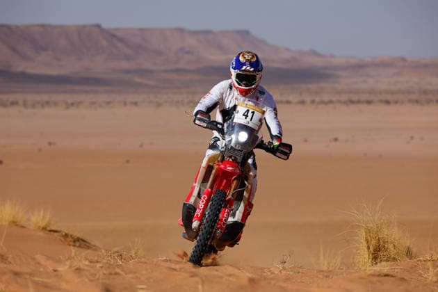 W2RC - RALLYE DU MAROC 2026 41 BARBOSA Ruy (chi), HT Rally Raid, Honda CRF 450, FIM W2RC, Rally 2, action, during the Stage 4 of the Rallye du Maroc 2026, 4th round of the 2026 WR2C Championship from October 2, 2026 around Zagora, Morocco - AgadirMorocco Copyright: xFREDERICxLExFLOCxHx