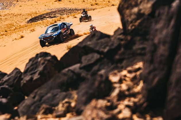 W2RC - RALLYE DU MAROC 2026 225 SAINZ Carlos (esp), OLIVERAS Daniel (esp), Ford Raptor, Ford Racing, FIA W2RC, ULT T1+, action during the Stage 4 of the Rallye du Maroc 2026, 4th round of the 2026 WR2C Championship from October 2, 2026 around Zagora, Morocco - AgadirMorocco Copyright: xDamienxSaulnierx