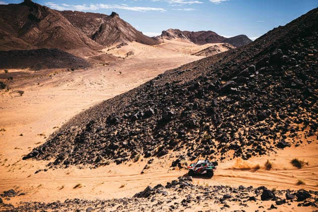 W2RC - RALLYE DU MAROC 2026 201 AL RAJHI Yazeed (ksa), ZENZ Dennis (ger), Toyota Hilux GR, Overdrive Racing, FIA W2RC, ULT T1+, action during the Stage 4 of the Rallye du Maroc 2026, 4th round of the 2026 WR2C Championship from October 2, 2026 around Zagora, Morocco - AgadirMorocco Copyright: xDamienxSaulnierx