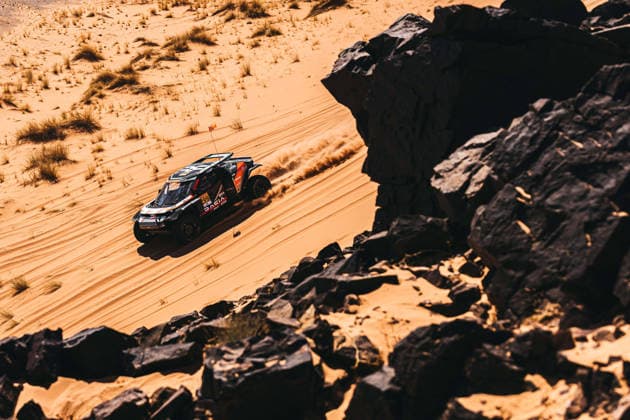 W2RC - RALLYE DU MAROC 2026 299 AL ATTIYAH Nasser (qat), LURQUIN Fabian (bel), Dacia Sandrider, The Dacia Sandriders, FIA W2RC, ULT T1+, action during the Stage 4 of the Rallye du Maroc 2026, 4th round of the 2026 WR2C Championship from October 2, 2026 around Zagora, Morocco - AgadirMorocco  Copyright: xDamienxSaulnierx
