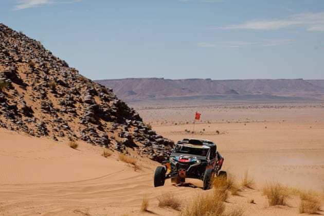 W2RC - RALLYE DU MAROC 2026 412 WALKNER Matthias (aut), MENA Oriol (esp), BRP Can-Am Maverick R, South Racing Can-Am, SSV SSV1, action, during the Stage 4 of the Rallye du Maroc 2026, 4th round of the 2026 WR2C Championship from October 2, 2026 around Zagora, Morocco - AgadirMorocco Copyright: xFREDERICxLExFLOCxHx