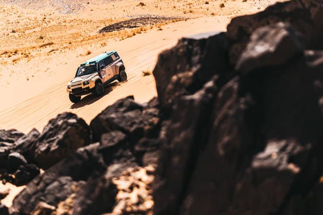 W2RC - RALLYE DU MAROC 2026 500 PETERHANSEL StÃ phane (fra), METGE MichaÃ«l (fra), Defender Dakar D7X-R, Defender Rally, FIA W2RC, STK STK, action during the Stage 4 of the Rallye du Maroc 2026, 4th round of the 2026 WR2C Championship from October 2, 2026 around Zagora, Morocco - AgadirMorocco  Copyright: xDamienxSaulnierx