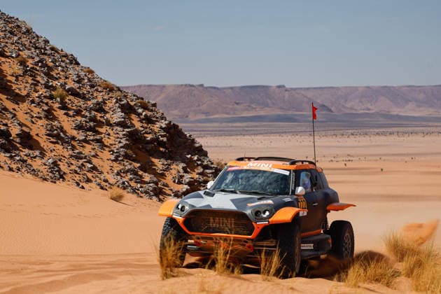 W2RC - RALLYE DU MAROC 2026 222 DE MEVIUS Guillaume (bel), BAUMEL Mathieu (fra), X-Raid Mini JCW 3.0i, X-Raid Team, FIA W2RC, ULT T1+, action, during the Stage 4 of the Rallye du Maroc 2026, 4th round of the 2026 WR2C Championship from October 2, 2026 around Zagora, Morocco - AgadirMorocco  Copyright: xFREDERICxLExFLOCxHx