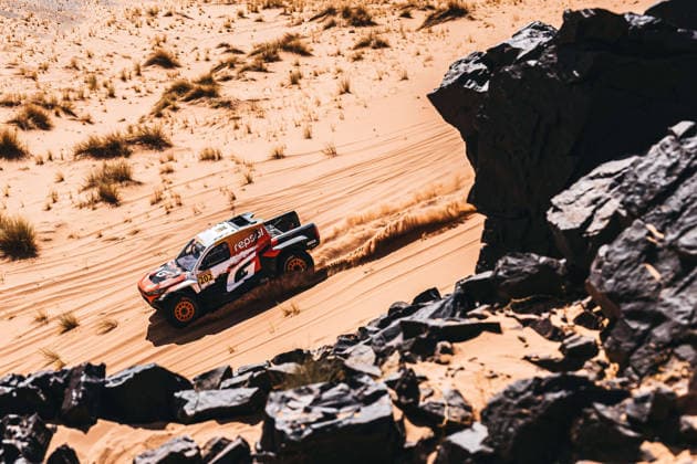 W2RC - RALLYE DU MAROC 2026 202 LATEGAN Henk (rsa), CUMMINGS Brett (rsa), Toyota Hilux GR, Toyota Gazoo Racing W2RC, FIA W2RC,ULT T1+, action during the Stage 4 of the Rallye du Maroc 2026, 4th round of the 2026 WR2C Championship from October 2, 2026 around Zagora, Morocco - AgadirMorocco  Copyright: xDamienxSaulnierx