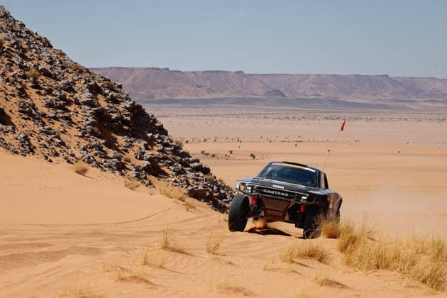W2RC - RALLYE DU MAROC 2026 212 GUTIERREZ Cristina (esp), SOLÃÄ Marc (esp), Santana 400 T1+, Santana Racing Team, ULT T1+, action, during the Stage 4 of the Rallye du Maroc 2026, 4th round of the 2026 WR2C Championship from October 2, 2026 around Zagora, Morocco - AgadirMorocco Copyright: xFREDERICxLExFLOCxHx