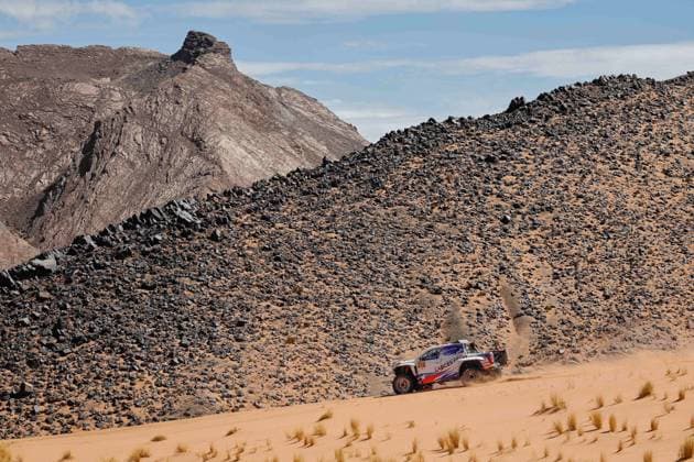 W2RC - RALLYE DU MAROC 2026 210 GARCES Hernan (chi), LATRACH Juan Pablo (chi), Toyota Hilux GR, Overdrive Racing, FIA W2RC, ULT T1+, action, during the Stage 4 of the Rallye du Maroc 2026, 4th round of the 2026 WR2C Championship from October 2, 2026 around Zagora, Morocco - AgadirMorocco  Copyright: xFREDERICxLExFLOCxHx