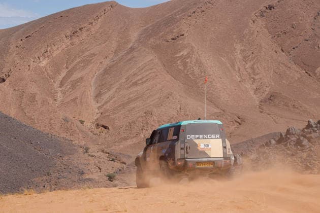 W2RC - RALLYE DU MAROC 2026 500 PETERHANSEL Stà phane (fra), METGE Michaël (fra), Defender Dakar D7X-R, Defender Rally, FIA W2RC, STK STK, action, during the Stage 4 of the Rallye du Maroc 2026, 4th round of the 2026 WR2C Championship from October 2, 2026 around Zagora, Morocco - AgadirMorocco Copyright: xFREDERICxLExFLOCxHx