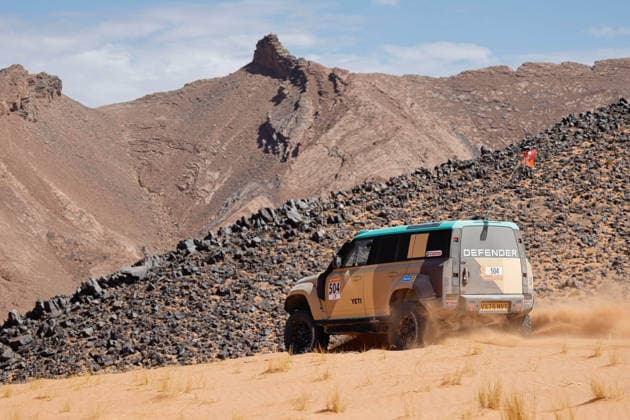 W2RC - RALLYE DU MAROC 2026 504 PRICE Sara (usa), BERRIMAN Sean (usa), Defender Dakar D7X-R, Defender Rally, FIA W2RC, STK STK, action, during the Stage 4 of the Rallye du Maroc 2026, 4th round of the 2026 WR2C Championship from October 2, 2026 around Zagora, Morocco - AgadirMorocco  Copyright: xFREDERICxLExFLOCxHx