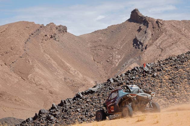 W2RC - RALLYE DU MAROC 2026 307 AL-KUWARI Abdulaziz (qat), PANSERI Xavier (fra), BRP Can-Am Maverick R Challenger, QMMF Team, FIA W2RC, CHG CHG1, action, during the Stage 4 of the Rallye du Maroc 2026, 4th round of the 2026 WR2C Championship from October 2, 2026 around Zagora, Morocco - AgadirMorocco  Copyright: xFREDERICxLExFLOCxHx