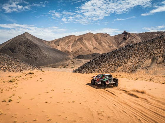 W2RC - RALLYE DU MAROC 2026 201 AL RAJHI Yazeed (ksa), ZENZ Dennis (ger), Toyota Hilux GR, Overdrive Racing, FIA W2RC, ULT T1+, action, during the Stage 4 of the Rallye du Maroc 2026, 4th round of the 2026 WR2C Championship from October 2, 2026 around Zagora, Morocco - AgadirMorocco Copyright: xFREDERICxLExFLOCxHx