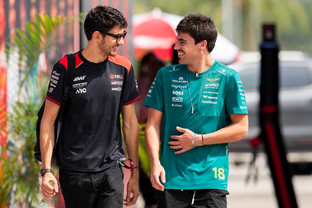 FORMULA 1 BAHRAIN GRAND PRIX IN MALAYSIA 2026 Esteban Ocon (FRA) 31 Haas F1 Team and Lance Stroll (CAN) 18 Aston Martin arriving for practice during the Formula 1 Gulf Air Bahrain Grand Prix in Malaysia 2026, Round 16 of the 2026 Formula 1 World Championship, WM, Weltmeisterschaft from 2nd - 4th October 2026 at Sepang International Circuit, Sepang, Malaysia. Credit: Robbie Hoad Every Second Media Editorial use only. All images are copyright Every Second Media Limited. No images may be reproduced without prior permission. Copyright: xIMAGO EveryxSecondxMediax ESM-2195-0224 RobbiexHoadx xEveryxSecondxMediax