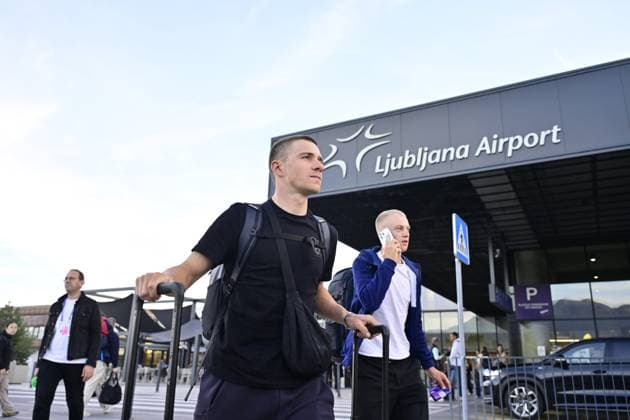 UEC 2026 Road European Championships Ljubljana - media activities 02 10 2026 LJUBLJANA, SLOVENIA - OCTOBER 02 : Evenepoel Remco (BEL) pictured at the airport arriving prior the 2026 UEC Road European Championships. An UCI Continental Championships cycling race of 88,4 km with start and finsih in Sencur on October 2, 2026 in Ljubljana, Slovenia, 02 10 2026 Ljubljana Slovenia  Copyright: xJanxDexMeuleneirx