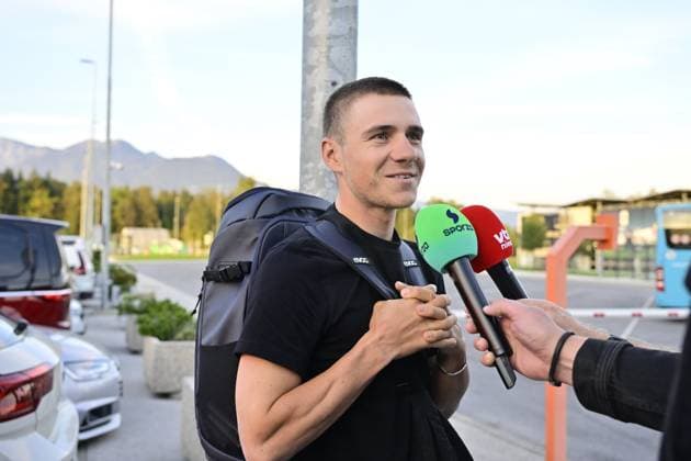 UEC 2026 Road European Championships Ljubljana - media activities 02 10 2026 LJUBLJANA, SLOVENIA - OCTOBER 02 : Evenepoel Remco (BEL) pictured at the airport arriving prior the 2026 UEC Road European Championships. An UCI Continental Championships cycling race of 88,4 km with start and finsih in Sencur on October 2, 2026 in Ljubljana, Slovenia, 02 10 2026 Ljubljana Slovenia  Copyright: xJanxDexMeuleneirx