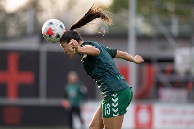 Luna Vanzeir 30, Werder Bremen Women warming up; Bayer 04 Leverkusen Women vs. SV Werder Bremen Women, soccer, Google Pixel Women s Bundesliga, Matchday 6, 2026–2027, October 2, 2026 DFB regulations prohibit any use of photographs as image sequences and or quasi-video Leverkusen, North Rhine-Westphalia, Germany Copyright: xkolbert-press MarkusxVerwimpx