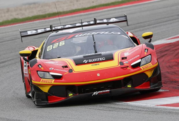 GT World Challenge Europe powered by AWS Barcelona 2026 Matias Zagazeta, of AF Corse, drives a Ferrari 296 GT3 EVO during free practice 1 of the GT World Challenge powered by AWS 2026 at the Barcelona-Catalunya Circuit in Barcelona, Spain, on October 2, 2026. Barcelona Barcelona Spain  Copyright: xUrbanandsportx originalFilename:valls-gtworldc261102_npueA.jpg