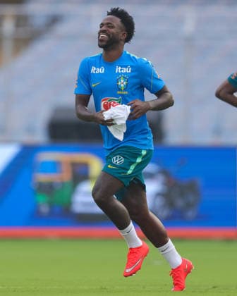 India Vs Brazil Friendly Football Friendly Match 2026 Vinicius Junior of Brazil during a pre-match training session ahead of the India football friendly 2026 match between India and Brazil at the Vivekananda Yuba Bharati Krirangan (VYBK) Stadium in Kolkata, India, on October 2, 2026. KOLKATA West Bengal India  Copyright: xShubhajitxRoyxKarmakarx originalFilename:roykarmakar-indiavsb261002_np0yt.jpg