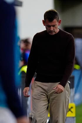 SOCCER - UEFA U21, U 21 EURO quali, AUT vs DEN VIENNA,AUSTRIA,02.OCT.26 - SOCCER - UEFA European Under-21 Championship 2027, qualifiers, OEFB Under-21 international match, Länderspiel, Nationalmannschaft Austria vs Denmark. Image shows head coach Lars Knudsen (DEN). GEPAxpictures xKevinxKada