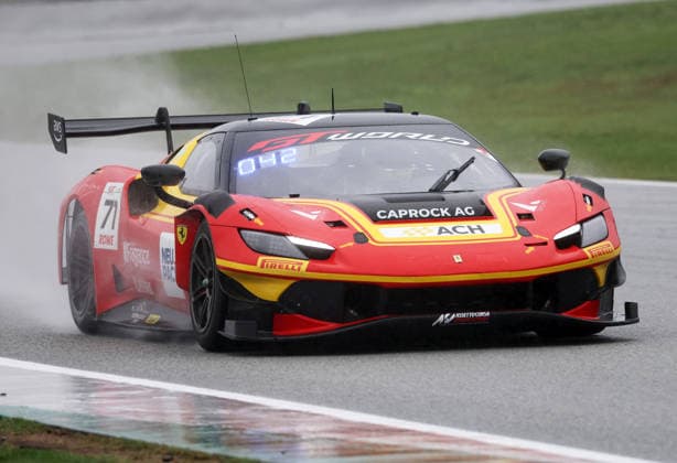 GT World Challenge Europe powered by AWS Barcelona 2026 Carl Bennett, of AF Corse, drives a Ferrari 296 GT3 EVO during free practice 2 of the GT World Challenge Europe powered by AWS 2026, at Barcelona-Catalunya Circuit, in Barcelona, Spain, on October 2, 2026. Barcelona Barcelona Spain  Copyright: xUrbanandsportx originalFilename:valls-gtworldc261102_npdB7.jpg