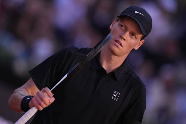 Jannik Sinner during the man™s singles final between Jannik Sinner (ITA) vs Casper Ruud (NOR) at the Internazionali d Italia in Rome, Sunday 17 May 2026. (Alfredo Falcone LaPresse)  Copyright: xAlfredoxFalcone LaPressex