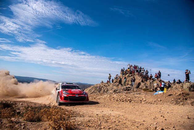 IPA89225979 - Oliver Solberg (SWE) and Elliott Edmondson (GBR) in a Toyota GR Yaris Rally1 in action during the FIA WRC, Motorsport Rallye, WM Rally Italia Sardegna in Alghero, Italy, on October 1–4, 2026. Copyright: xFedericoxManoni IPAxSportx xx IPA89225979