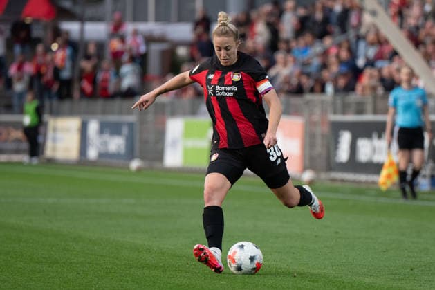 Carolin Simon, 30, Bayer 04 Leverkusen Women, Bayer 04 Leverkusen Women vs. SV Werder Bremen Women, Soccer, Google Pixel Women s Bundesliga, Matchday 6, 2026–2027, October 2, 2026 DFB regulations prohibit any use of photographs as image sequences and or quasi-video Leverkusen, North Rhine-Westphalia, Germany Copyright: xkolbert-press MarkusxVerwimpx
