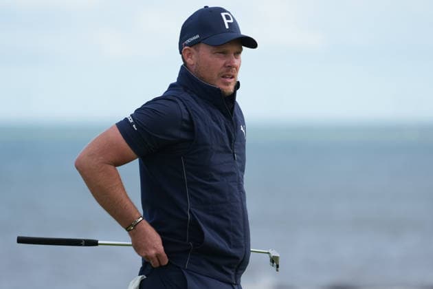 RECORD DATE NOT STATED 2nd October 2026; Kingsbarns Golf Links, Kingsbarns, Scotland; DP World Tour Golf, Alfred Dunhill Links Championship, Day 2; Danny Willett on the 15th hole AlecxBrown