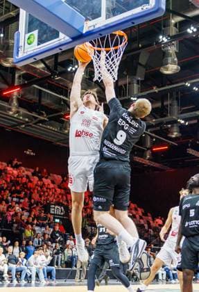 October 2, 2026 Basketball Season 2026–2027 2nd Bundesliga Pro A Matchday 2 Nuremberg Falcons Basketball Club NBC vs. EPG Baskets Koblenz Sports photo by Zink DaMa xdaxmax Nate Heise 33, Nuremberg Falcons BC NBC Jonas Niedermanner 9, EPG Guardians Koblenz