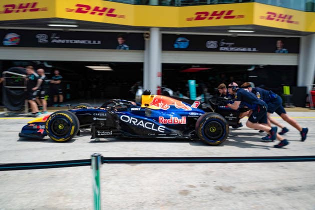 Oracle Red Bull Racing during Practice sessions of Formula 1 Gulf Air Bahrain Grand Prix in Malaysia 2026 at Sepang International Circuit in Sepang, Malaysia. Round 16 of 23 of the 2026 FIA Formula One World Championship, WM, Weltmeisterschaft held October 2-4, 2026. The race was relocated from Bahrain to Malaysia and held at Sepang International Circuit. Formula 1 Gulf Air Bahrain Grand Prix in Malaysia 2026 - Round 16 of 23 - Sepang International Circuit, Sepang, Malaysia F1-2026-R04-BHR