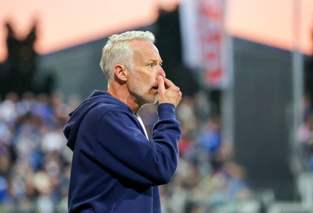 October 2, 2026, Germany, Stuttgart, Soccer, Regionalliga Südwest, SV Stuttgarter Kickers vs. Kickers Offenbach, OFC Coach Mark Zimmermann