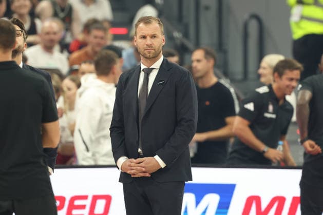 Anton Gavel, FC Bayern Basketball, Head Coach, GER, FC Bayern Basketball vs. Partizan Mozzart Bet Belgrade, Basketball, EuroLeague, Matchday 3, 2026–2027 Season, October 2, 2026, GER, FC Bayern Basketball vs. Partizan Mozzart Bet Belgrade, Basketball, EuroLeague, Matchday 3, 2026–2027 Season, October 2, 2026, Munich Copyright: xEibner-Pressefoto JennixMaulx EP_JML