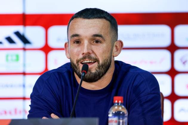 Scotland captain John McGinn Scotland press conference, PK, Pressekonferenz International Football, National Arena Todor, Proeski, Skopje, North Macedonia - 02 Oct 2026Skopje National Arena Todor Proeski North Macedonia  Copyright: xNikolaxKrstic Shutterstockx 17177971l