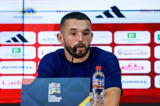 Scotland captain John McGinn Scotland press conference, PK, Pressekonferenz International Football, National Arena Todor, Proeski, Skopje, North Macedonia - 02 Oct 2026Skopje National Arena Todor Proeski North Macedonia  Copyright: xNikolaxKrstic Shutterstockx 17177971b