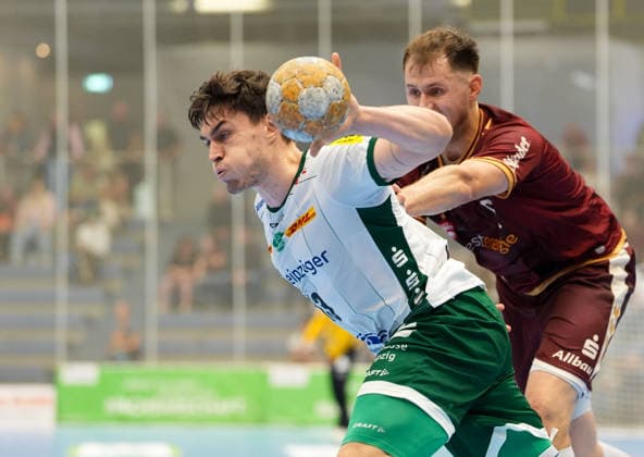 Matej Klima, SC DHfK Leipzig, 13 vs. Maximilian Hejny, TuSEM Essen, 64 GER, EPG Baskets Koblenz vs. Medikamente per Klick Bayreuth, Barmer 2 Basketball Bundesliga, ProA, Matchday 1, 2026–27 season, EPG Arena, Koblenz, September 27, 2026 EPG Baskets Koblenz vs. Medikamente per Klick Bayreuth, ProA, Matchday 1, 2026–27 season, September 27, 2026, Koblenz Copyright: xEibner-Pressefoto ScottxColemanx EP_SCN