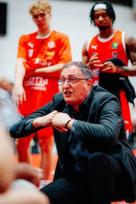 BB 2BL SBB Boerde Baskets Giessen 46ers Branislav Ignjatovic GIESSEN 46ers during the 2026–2027 season in the 2nd Barmer Basketball Bundesliga Pro A on Matchday 2, SBB Baskets and Giessen 46ers at the Wolfgang LakenMacher Hall on October 2, 2026, in Magdeburg, Saxony-Anhalt, Germany