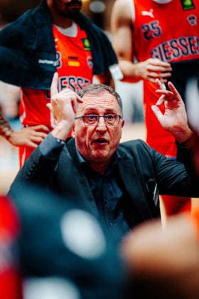 BB 2BL SBB Boerde Baskets Giessen 46ers Branislav Ignjatovic GIESSEN 46ers during the 2026–2027 season in the 2nd Barmer Basketball Bundesliga Pro A on Matchday 2, SBB Baskets and Giessen 46ers at the Wolfgang LakenMacher Hall on October 2, 2026, in Magdeburg, Saxony-Anhalt, Germany