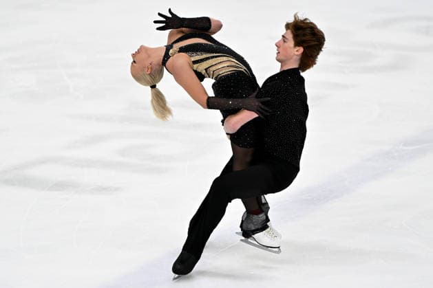 LJUBLJANA; SLOVENIJA - OCTOBER 02: Sofiia Beznosikova and Max Leleu of Azerbaijan in action during the Junior Ice Dance - Rhythm Dance on the ISU Figure skating, Eiskunstlauf Junior Grand Prix Ljubljana 2026 in Hala Tivoli on October 02, 2026 in Ljubljana, Slovenia. (Photo by Igor Kupljenik Sports Press Photo). Copyright: xIgorxKupljenikx xSPPx Sportspressphoto_SPR243868