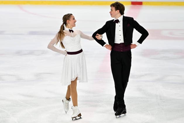 LJUBLJANA; SLOVENIJA - OCTOBER 02: Melissa Cachova and Ivan Morozov of Italy in action during the Junior Ice Dance - Rhythm Dance on the ISU Figure skating, Eiskunstlauf Junior Grand Prix Ljubljana 2026 in Hala Tivoli on October 02, 2026 in Ljubljana, Slovenia. (Photo by Igor Kupljenik Sports Press Photo). Copyright: xIgorxKupljenikx xSPPx Sportspressphoto_SPR243871