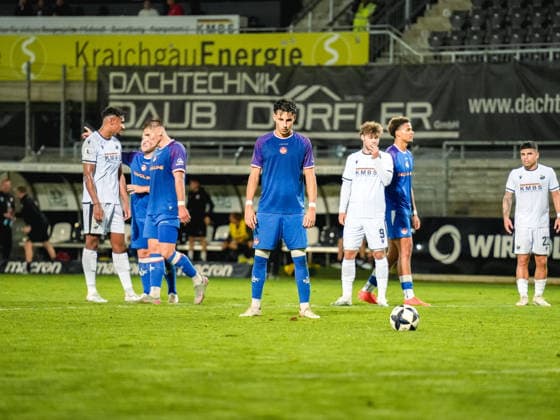October 2, 2026, xwppx, Regionalliga Southwest Soccer, SV Sandhausen vs. 1. FC Kaiserslautern II; Dion Hofmeister (1. FC Kaiserslautern II) scored on a penalty kick to tie the game 1–1