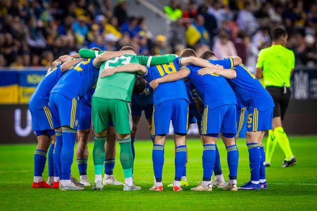 UKRAINE - NORTHERN IRELAND Team photo of Ukraine during UEFA Nations League - League B - Group B2 - Matchday 3 - football match between Ukraine and Northern Ireland. Anton Malatinsky Stadium, City Arena, Trnava, Slovakia, October 02, 2026. Photo by Branislav Racko Copyright: xx 080A8646