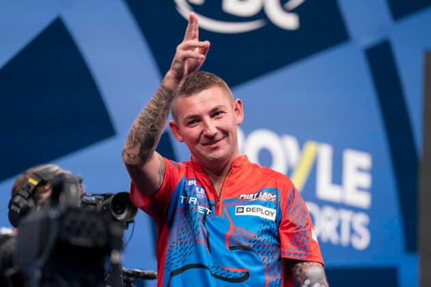 2026 BOYLE Sports World Grand Prix Nathan Aspinall celebrates winning against Ryan Joyce during the 2026 Boyle Sports World Grand Prix Quarter-Finals at Mattioli Arena, Leicester, United Kingdom on 2 October 2026 Credit: Alex Young Every Second Media Editorial use only. All images are copyright Every Second Media Limited. No images may be reproduced without prior permission. Copyright: xIMAGO EveryxSecondxMediax ESM-2197-0017 AlexxYoungx xEveryxSecondxMediax
