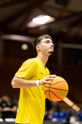 HAKRO Merlins Crailsheim Tigers Tübingen, Men s, 2nd Bundesliga, Barmer 2 Basketball Bundesliga, Pro A, Matchday 2, 2026–2027 Season, October 2, 2026 Kosta Bojanic Tigers Tübingen, No. 1 during warm-ups
