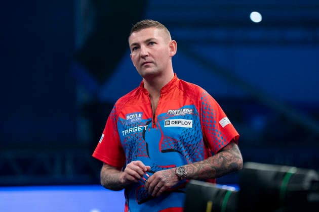 2026 BOYLE Sports World Grand Prix Nathan Aspinall during the 2026 Boyle Sports World Grand Prix Quarter-Finals at Mattioli Arena, Leicester, United Kingdom on 2 October 2026 Credit: Alex Young Every Second Media Editorial use only. All images are copyright Every Second Media Limited. No images may be reproduced without prior permission. Copyright: xIMAGO EveryxSecondxMediax ESM-2197-0024 AlexxYoungx xEveryxSecondxMediax
