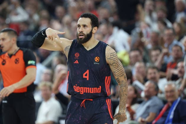 Duane Washington Jr. of FC Bayern Basketball, 04, celebrates a basket; celebration, emotion, GER, FC Bayern Basketball vs. Partizan Mozzart Bet Belgrade, basketball, EuroLeague, Matchday 3, 2026–2027 season, October 2, 2026, GER, FC Bayern Basketball vs. Partizan Mozzart Bet Belgrade, Basketball, EuroLeague, Round 3, 2026–2027 season, October 2, 2026, Munich Copyright: xEibner-Pressefoto JennixMaulx EP_JML
