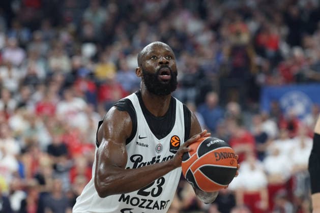 Tonye Jekiri, Partizan Belgrade, 23 with the ball, GER, FC Bayern Basketball vs. Partizan Mozzart Bet Belgrade, Basketball, EuroLeague, Matchday 3, 2026–2027 Season, October 2, 2026, GER, FC Bayern Basketball vs. Partizan Mozzart Bet Belgrade, Basketball, EuroLeague, Matchday 3, 2026–2027 Season, October 2, 2026, Munich Copyright: xEibner-Pressefoto JennixMaulx EP_JML