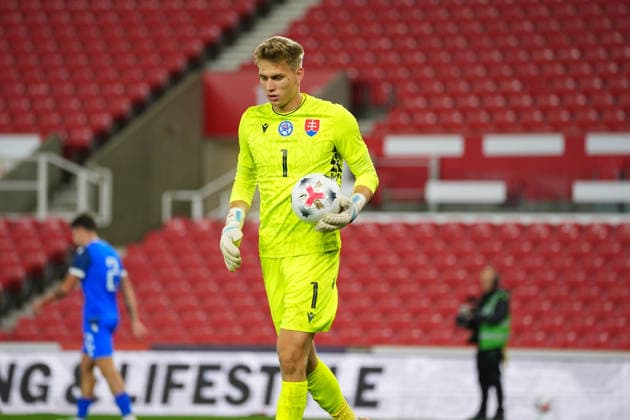Adam Hrdina of Slovakia U21, U 21 during the UEFA U21 EURO 2027 qualifying match between England U21 and Slovakia U21 at bet365 Stadium, Stoke-on-Trent, England. (Photo by Jay Soundo) Copyright: xJayxSoundox xSportsxPressxPhotox Sportspressphoto_SPR243932