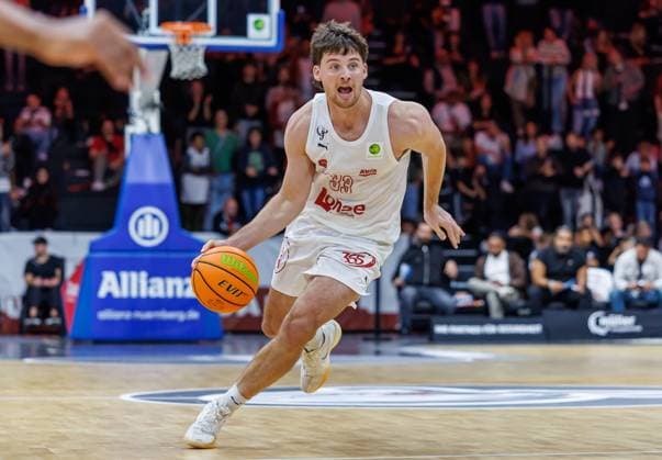 October 2, 2026 Basketball Season 2026–2027 2nd Bundesliga Pro A Matchday 2 Nuremberg Falcons Basketball Club (NBC) vs. EPG Baskets Koblenz Sports Photo by Zink DaMa xdaxmax Nate Heise 33, Nuremberg Falcons BC (NBC)