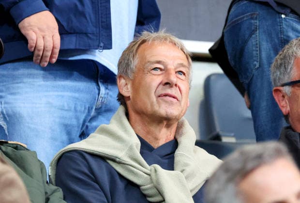 October 2, 2026, Germany, Stuttgart, Soccer, Regionalliga Südwest, SV Stuttgarter Kickers vs. Kickers Offenbach, Jürgen Klinsmann in the stands