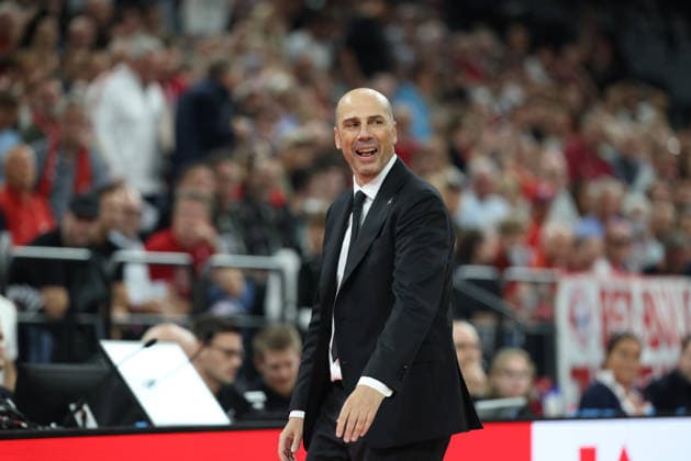 Joan Panarroya, Partizan Belgrade, Head Coach, GER, FC Bayern Basketball vs. Partizan Mozzart Bet Belgrade, Basketball, EuroLeague, Matchday 3, 2026–2027 Season, October 2, 2026, GER, FC Bayern Basketball vs. Partizan Mozzart Bet Belgrade, Basketball, EuroLeague, Matchday 3, 2026–2027 Season, October 2, 2026, Munich Copyright: xEibner-Pressefoto JennixMaulx EP_JML