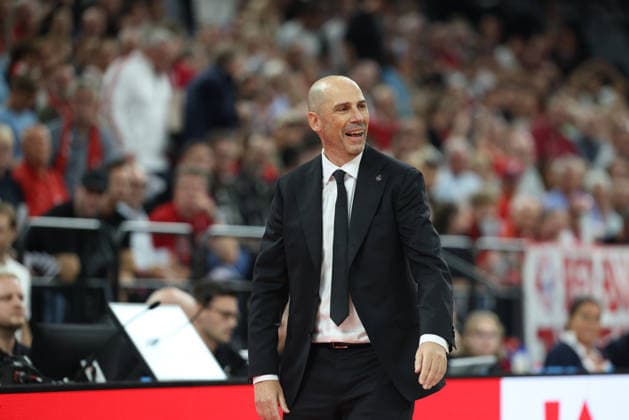 Joan Panarroya, Partizan Belgrade, Head Coach, GER, FC Bayern Basketball vs. Partizan Mozzart Bet Belgrade, Basketball, EuroLeague, Matchday 3, 2026–2027 Season, October 2, 2026, GER, FC Bayern Basketball vs. Partizan Mozzart Bet Belgrade, Basketball, EuroLeague, Matchday 3, 2026–2027 Season, October 2, 2026, Munich Copyright: xEibner-Pressefoto JennixMaulx EP_JML